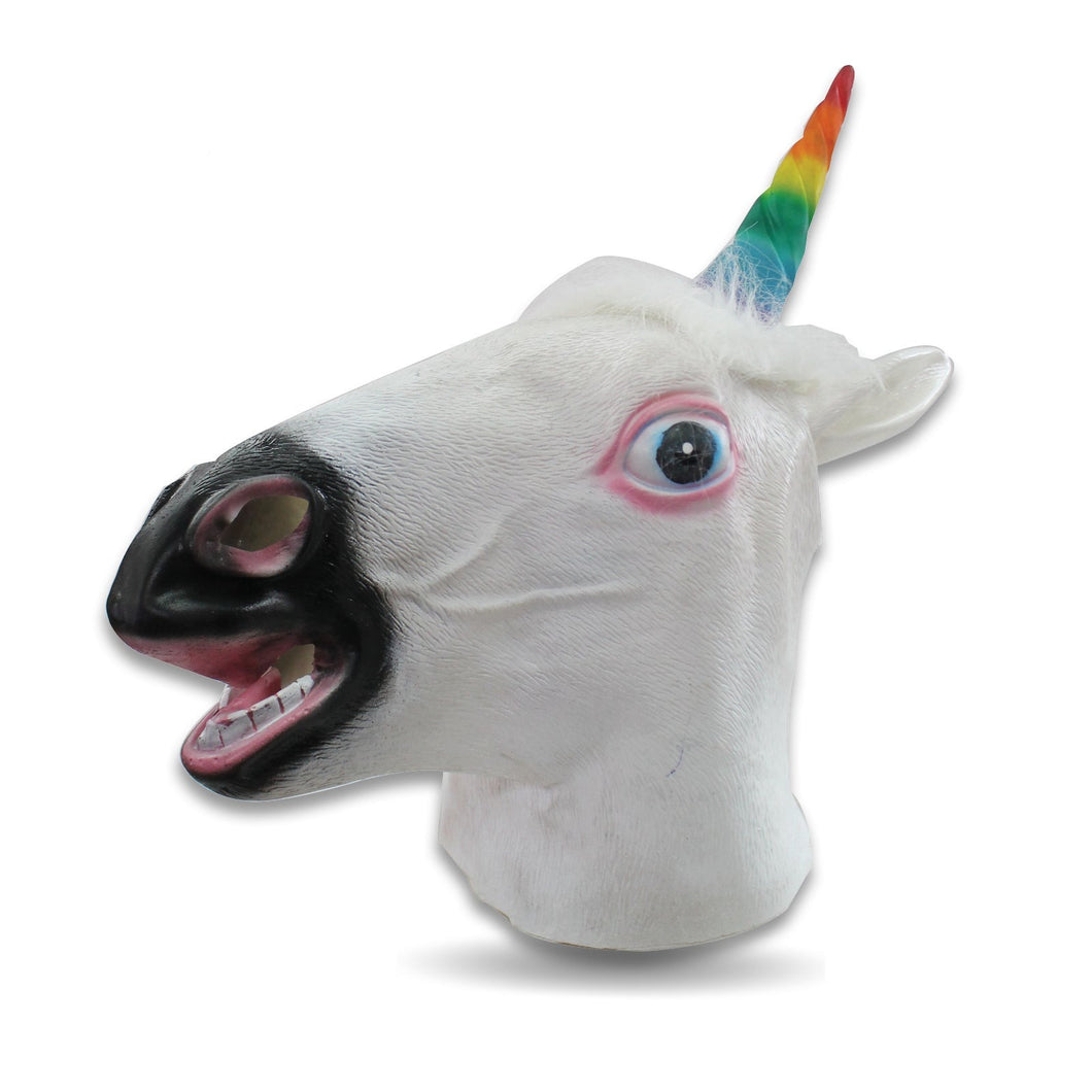 Maschera unicorno in lattice  Accessori per Carnevale e Halloween