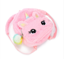 Load image into Gallery viewer, Zainetto unicorno peluche
