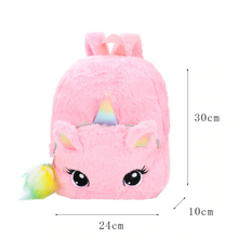 Load image into Gallery viewer, Zainetto unicorno peluche
