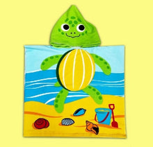 Load image into Gallery viewer, Asciugamano con cappuccio tartaruga
