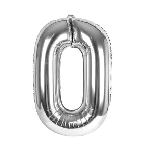 Palloncino numero argento 100 cm