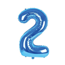 Carica l&#39;immagine nel visualizzatore di Gallery, Palloncino numero azzurro 100 cm
