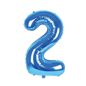 Palloncino numero azzurro 100 cm