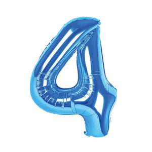 Palloncino numero azzurro 100 cm