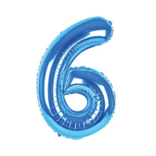 Carica l&#39;immagine nel visualizzatore di Gallery, Palloncino numero azzurro 100 cm
