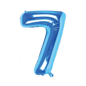 Palloncino numero azzurro 100 cm