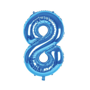 Palloncino numero azzurro 100 cm