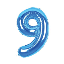Carica l&#39;immagine nel visualizzatore di Gallery, Palloncino numero azzurro 100 cm
