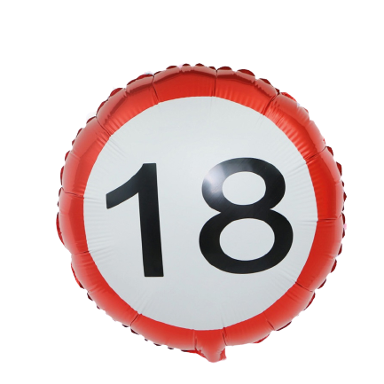 Palloncino cartello stradale 18