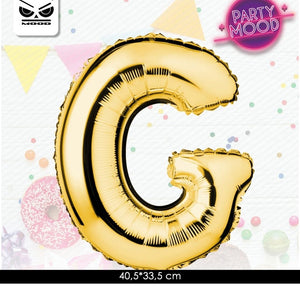 Palloncino lettera oro 35 cm