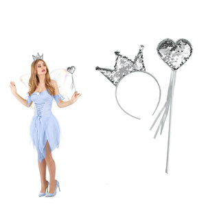 Set cerchietto e scettro girabrilla