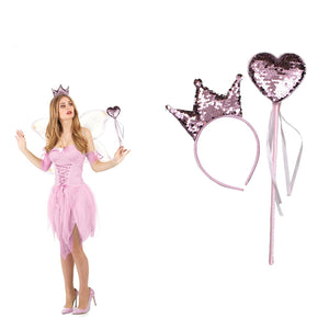 Set cerchietto e scettro girabrilla