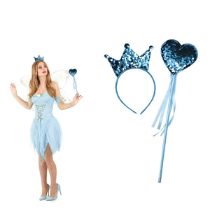 Set cerchietto e scettro girabrilla