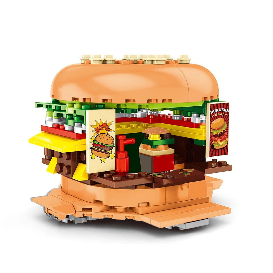 Costruzioni fast food hamburger