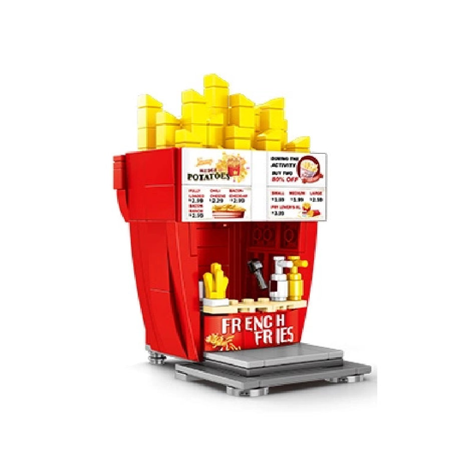 Costruzioni fast food patatine