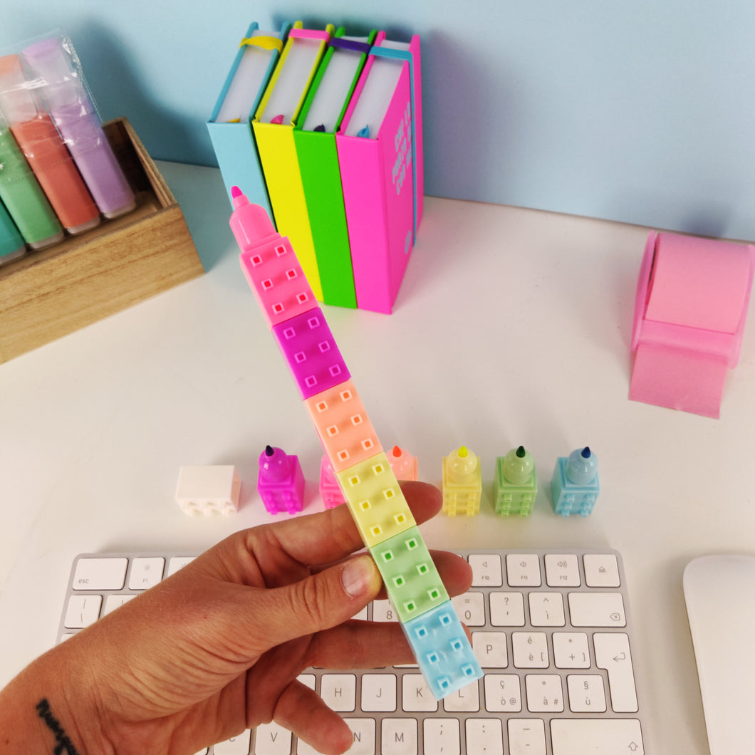 Maxi Evidenziatore Costruzioni 6 colori