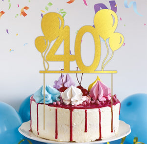 Decorazione cake topper 40 anni