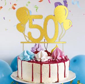 Decorazione cake topper 50 anni