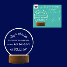 Carica l&#39;immagine nel visualizzatore di Gallery, Lampada Serigrafata &quot;Ogni minuto&quot;
