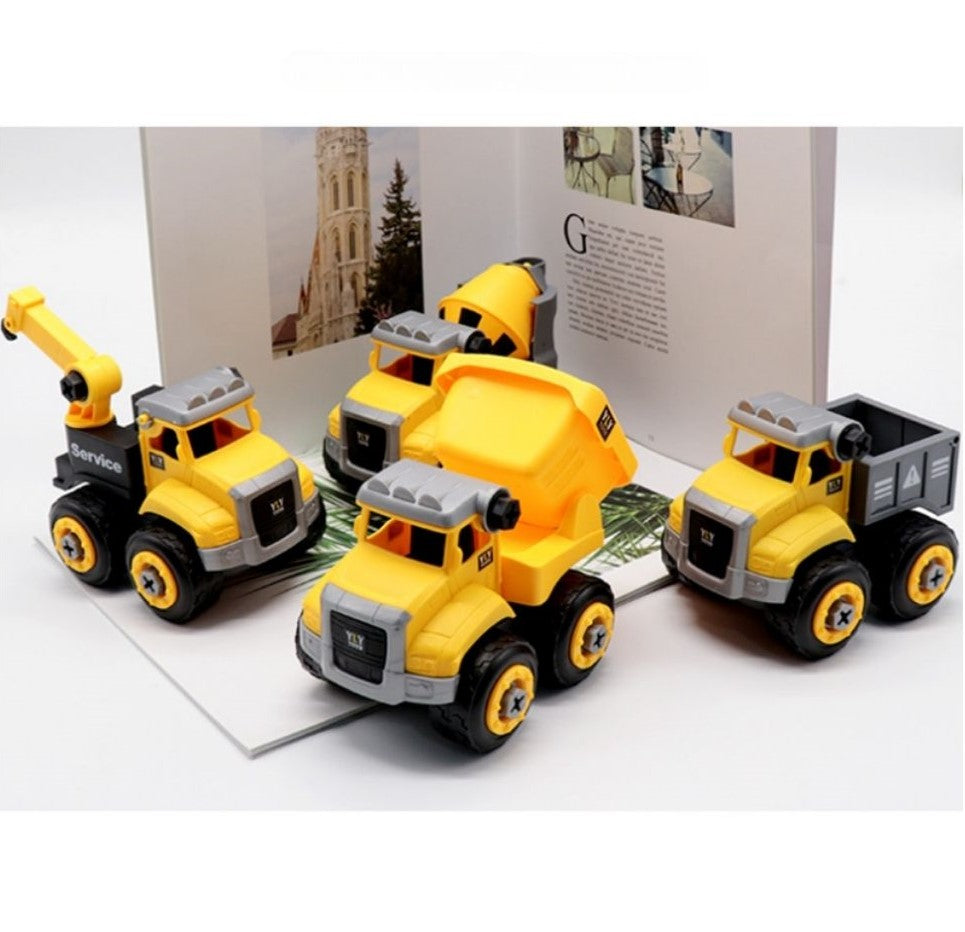 Set costruzioni in valigia giallo