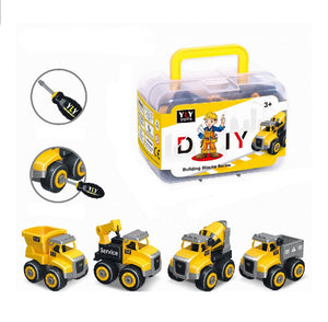 Set costruzioni in valigia giallo
