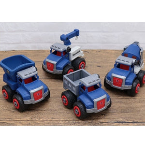 Set costruzioni in valigia blu
