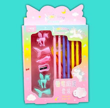 Load image into Gallery viewer, Set cancelleria unicorn mermaid
